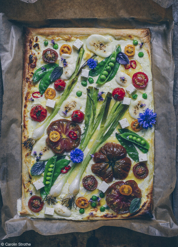 독일 요리사가 만든 야채 중심의 피자. '푸드 스타일리스트' 부문 1위. / ⓒ 핑크 레이디 웹